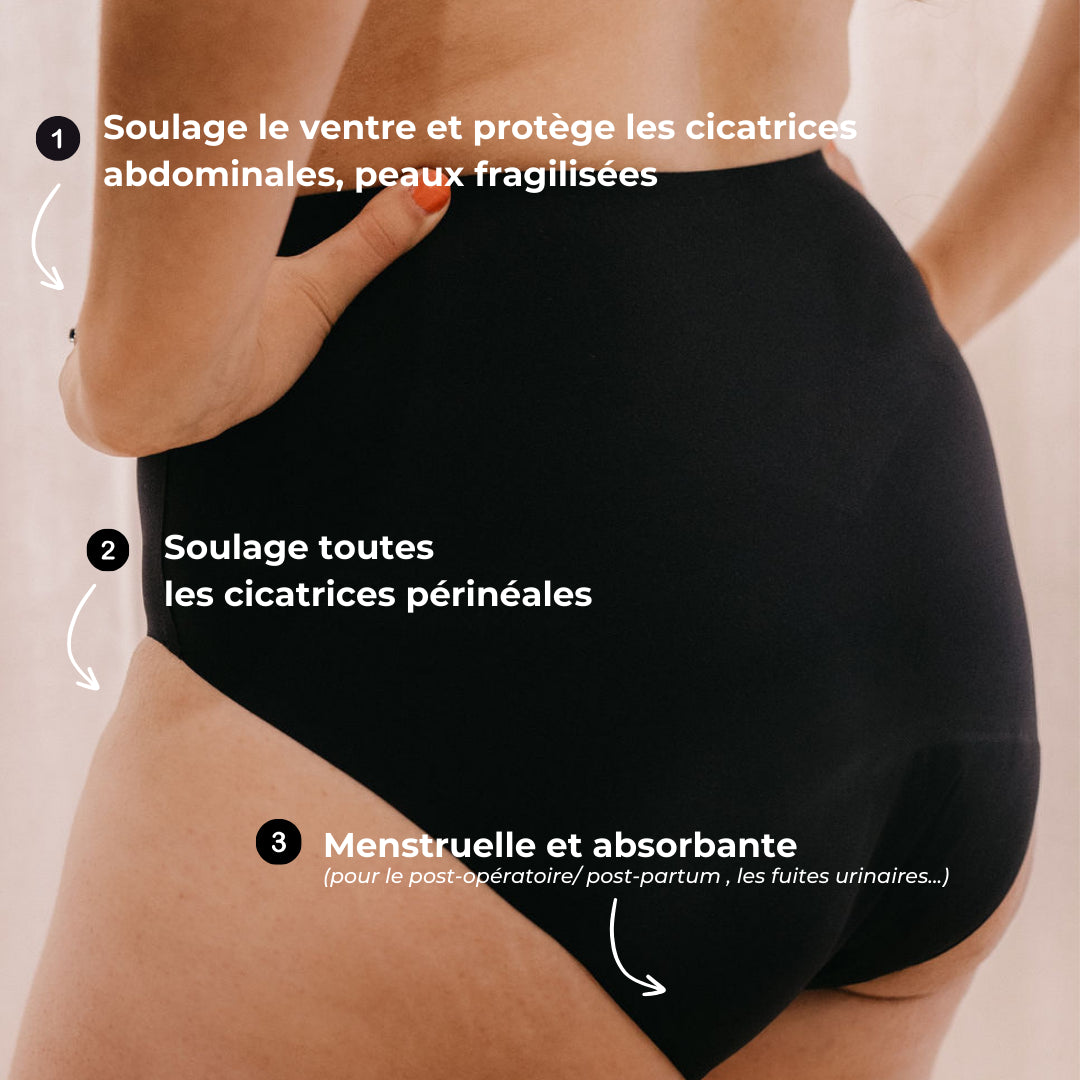 Culottes menstruelles specialisees post cesarienne WOUNDED WOMEN